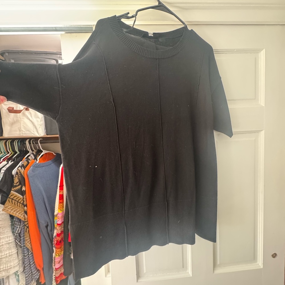 Cable & Gauge Black Two-Piece Sweater Lounge Set – Size L (NWT)